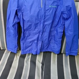 Columbia Omnitech lightweight rain coat girls Size M (10-12)